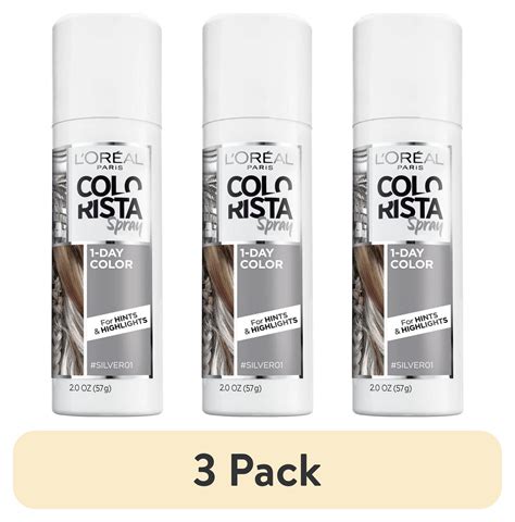 Pack L Oreal Paris Colorista Day Hair Color Spray Silver