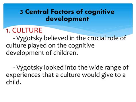 Vygotskys Sociocultural Theory Of Development Ppt