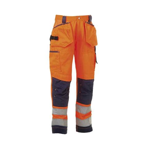 Pantalon Haute Visibilit Styx Orange Marine