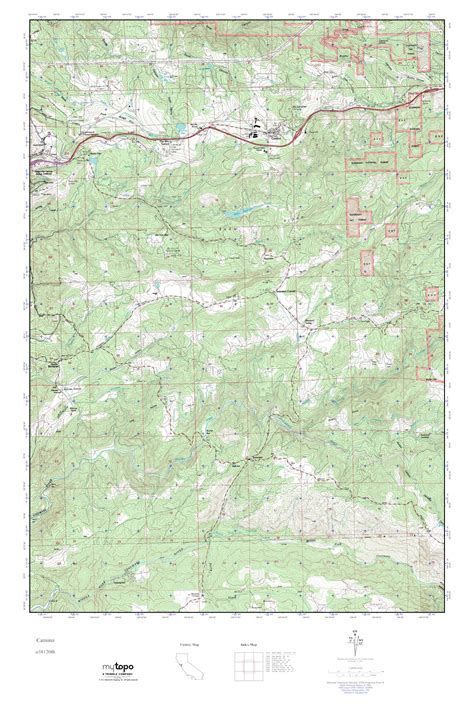 Mytopo Camino California Usgs Quad Topo Map