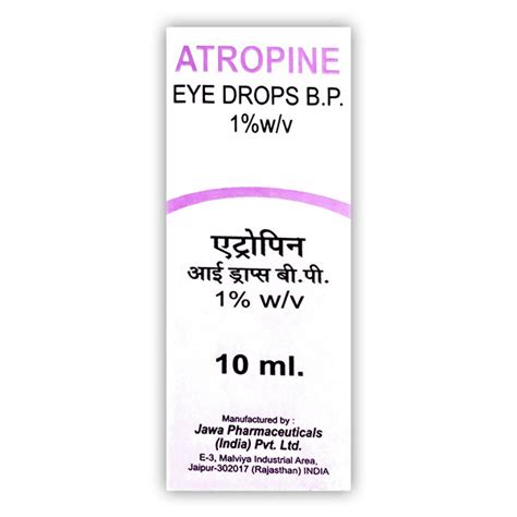 Buy ATROPINE Eye Drops 10ml Online at Upto 25% OFF | Netmeds