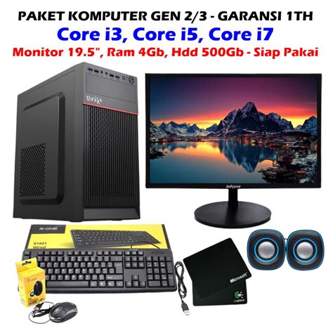 Jual Paket Komputer Baru Intel Core I Core I Core I