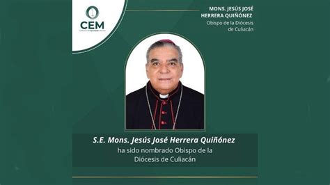 Monse Or Jes S Jos Herrera Es Designado Nuevo Obispo De La Di Cesis De