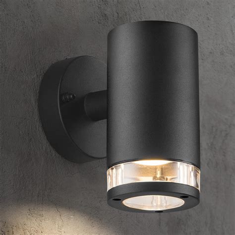 Birk Black IP44 Single Outdoor Wall Light 45521003 The Lighting