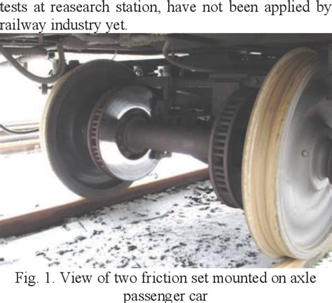 Figure 1 From Evaluation Of The Wear Of Friction Pads Railway Disc
