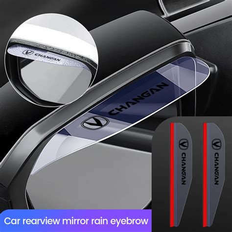 Pcs Car Side Rear View Mirror Rain Eyebrow Protection Rain Cover