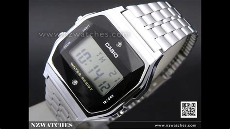 Casio Digital Vintage Natural Diamonds Watch A159WAD 1DF A159WAD YouTube