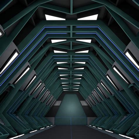 Sci Fi Tunnel 3d Model Cgtrader