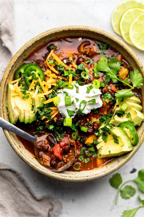 Sweet Potato And Black Bean Chili All The Healthy Things