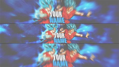 Son Goku Banner Template By Black 10 Likes Youtube