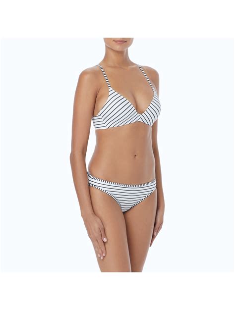 Vince Camuto Molded Bikini Top Blossom Stripes