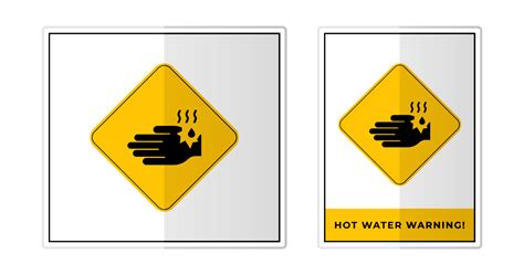 Hot water warning Sign Label Symbol Icon Vector Illustration 21369046 ...