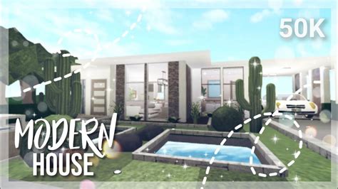 Bloxburg Modern House Ideas No Gamepasses Bloxburg K Modern Starter