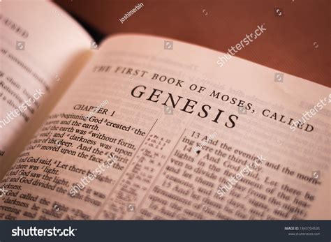 Book Genesis Holy Bible Old Testament Stock Photo 1843704535 Shutterstock