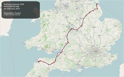 National Express Route Map Color 2018