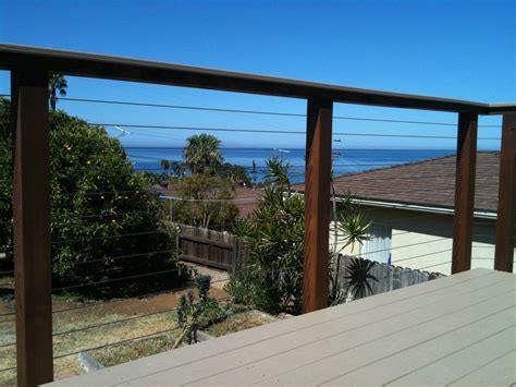 wood cable railings san diego cable railings