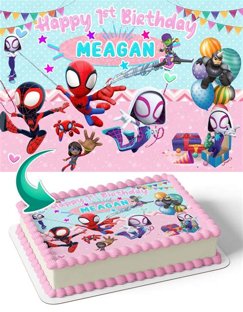 Spider Man Cake Frosting Sheets