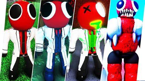 Evolu O Do Red Vermelho Rainbow Friend No Roblox Novo Evolution