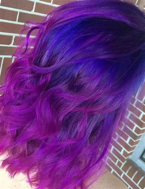 Rainbow Blue And Purple Blue Purple Hair Light Blue Hair Lilac Hair Hair Color Blue