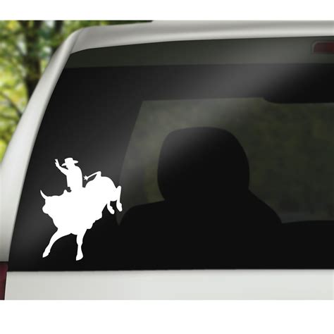 Bull Rider Decal Bull Rider Vinyl Decal Bull Rider Bull Rider Car