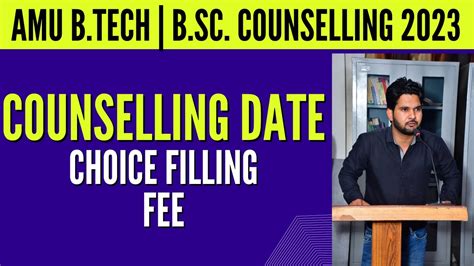 Amu Btech Bsc Counselling Fee Registration Choice Filling