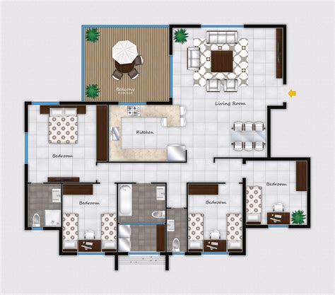 Furniture Plans Psd 2d Furniture Floorplan Topdown View Style2 Psd 3d