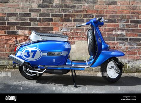 Blue And White Lambretta Scooter Hi Res Stock Photography And Images