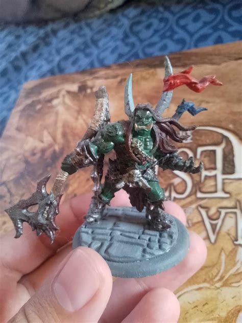 3d Printable Throgar The Chainbreaker Orc Barbarian Hero By Artisan Guild