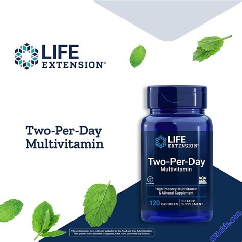 Life Extension Two Per Day Multivitamin Capsules Gluten Free