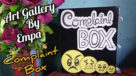 How To Make Complaint Box DIY Complaint Box Paper Box Mail Box