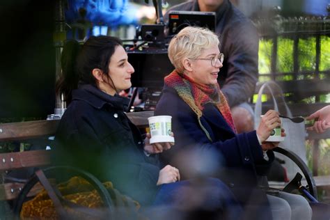 Michelle Williams And Jenny Slate On The Set Of Dying For Sex