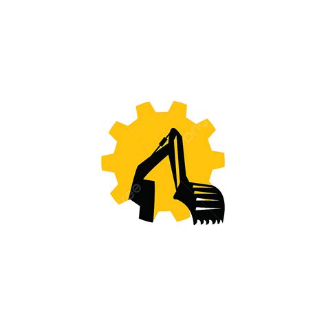 Gambar Desain Logo Excavator Desain Logo Excavator Simbol Penggalian