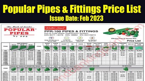 Popular Pipes And Fittings Price List Pipes And Fittings