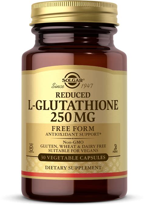 Pack Solgar Reduced L Glutathione Mg Vegetable Capsules Ct