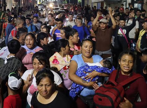 Tapachula Mexique Des centaines de migrants haïtiens vénézuéliens