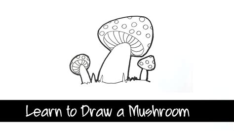 Learn To Draw A Mushroom Step By Step YouTube