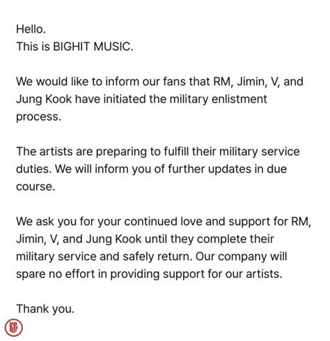 BTS Members Military Enlistment: RM, Jimin, V, and JungKook Prepare for ...