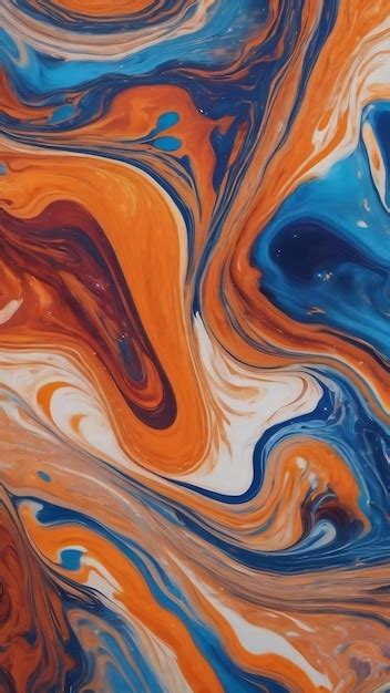 Premium Photo Liquid Marbling Paint Texture Background