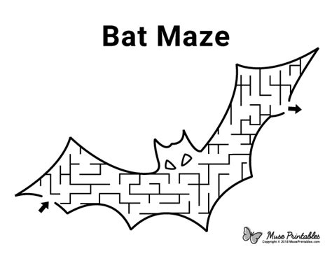 Free Printable Bat Maze