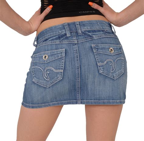 Annawear Jeans Minirock Blau