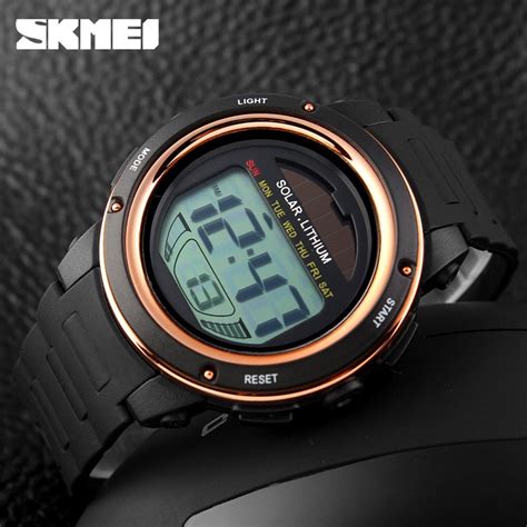 SKMEI SKMEI Solar Powered Digital Men Women Sports Watch Big Dial