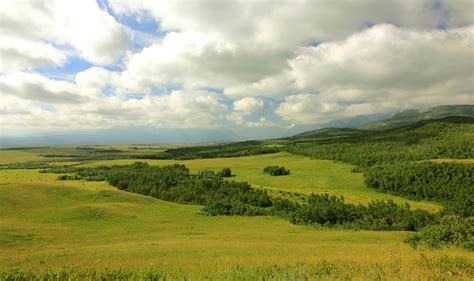 Images Canada Alberta Nature Sky Grasslands Clouds X