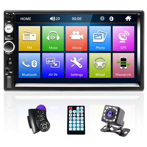 Podofo Double Din Radio Mobil Pemutar Video Mobil Inci Pemutar Hd Mp