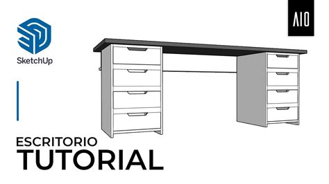 Diseña tu propio escritorio en 3D I Sketchup para principiantes YouTube