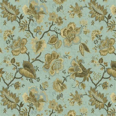 Waverly Inspirations 100 Cotton Duck 54 Jacobean Fresh Spa Print