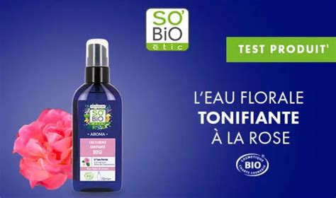 Eaux Florales Tonifiantes La Rose De Sobio Tic Offertes Mes