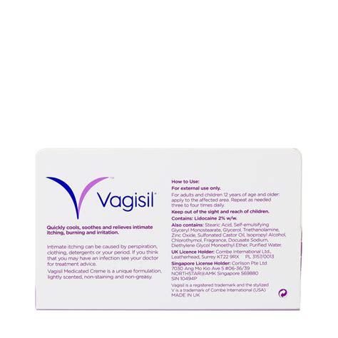 Vagisil® Medicated Crème 30g Vagisil® Singapore Vagisil Singapore