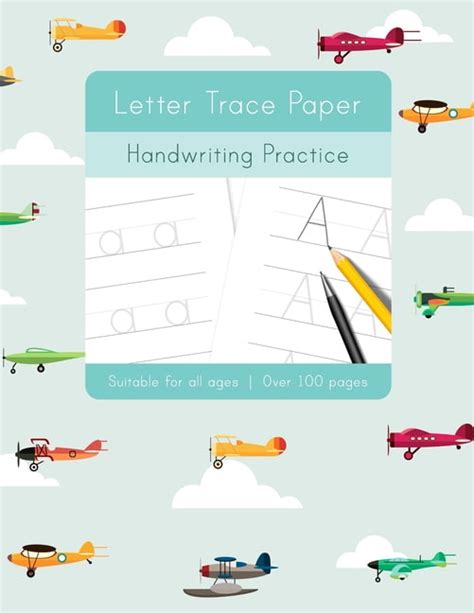 Letter Trace Paper Handwriting Practice Learn To Write Activity