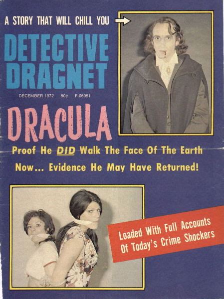 Detective Dragnet December 1972 Loaded With Full Accounts Of T