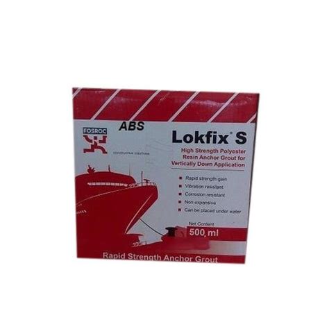 Fosroc Lokfix High Strength Polyester Resin Packaging Size Ml At